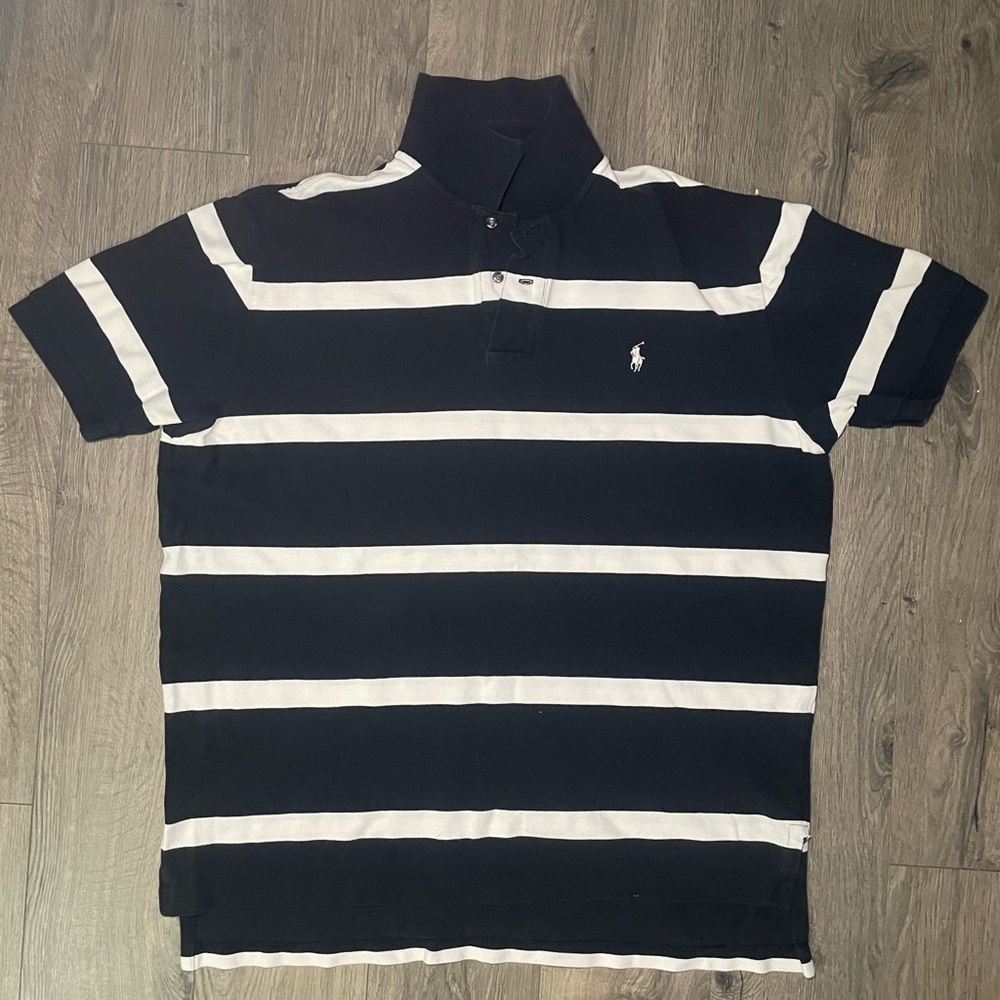 Polo Ralph Lauren Men's Size XL Black/White Striped